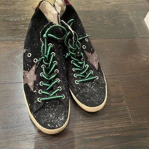 Womens Golden Goose Deluxe High Top Francy Suede Sneaker SZ 37